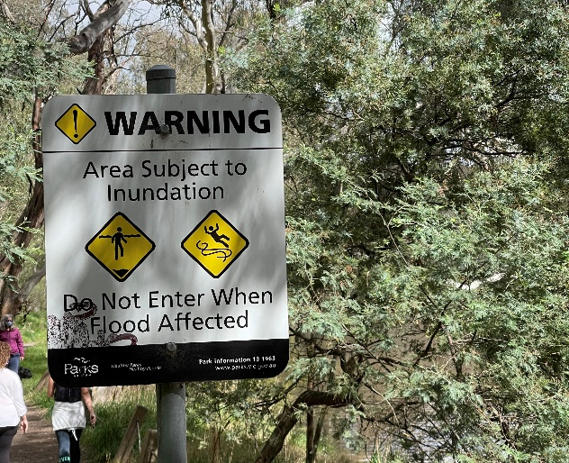 Signage on the Yarra River image