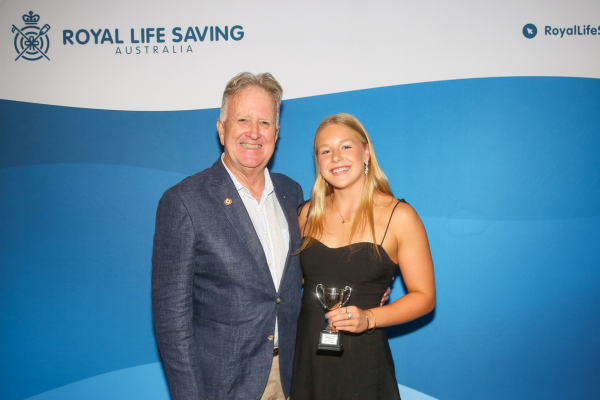 A photo of Shayne Baker and Jemma Holt at the APLSC awards ceremony